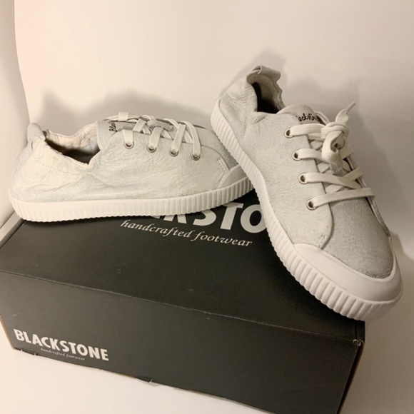 BLACKSTONE RL78 Leather White Metallic Low Sneaker - Picture 9 of 16